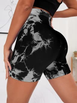 Tie Dye Seamless Yoga Shorts Women Summer Workout Short Leggings Sports Wear Joga Fitness Outfits Gym Clothing Cycling Shorts
