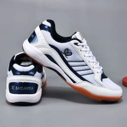 Professioanal Men Tennis Sneakers Breathable Table Tennis Shoes for Women Light Tennis Training Shoes Non Slip Outdoor Sneakers
