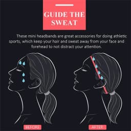 1/3/5/7pcs Thin Sport Headbands for Women and Men Non-slip Yoga Hair Band Elastic Sweatbands for Football,Basketball,Soccer