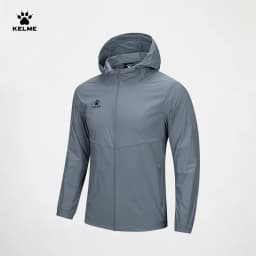 Kelme Men's Running Jacket Thin Hooded Raincoat Outdoor Running Windproof Jacket Fitness Mountaineering Windbreaker