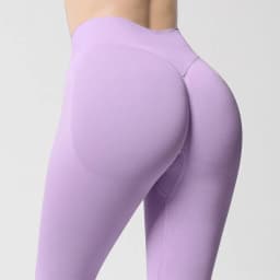 Women's Seamless Cropped Leggings - Peach Butt-Enhancing & Lifting for Yoga, Running & Fitness