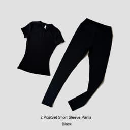 Yoga Suit Sports Set Women Quick-Drying Gym Set Tracksuit Running Workout Short Sleeve Leggings Sports Yoga Clothing
