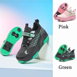 Roller Skate Shoe Walking Shoes With Four-wheel Student Sports Pulleys Walking Shoes With Wheels Summer Spring Kids Sneakers