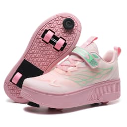 Roller Skate Shoe Walking Shoes With Four-wheel Student Sports Pulleys Walking Shoes With Wheels Summer Spring Kids Sneakers