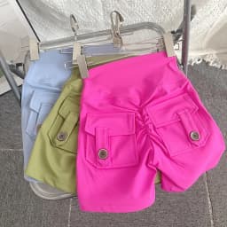 Women Yoga Shorts High Waist Workout Shorts Fitness Yoga Lift Butt Fitness Ladies Yoga Gym Running Short Pants Sportswear