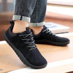 Suede Leather Shoes PU Fabric Wide Toe Shoe Anti Slip Hiking Shoe Workwear Men's Sports Shoes Women's Outdoor Walking Shoes
