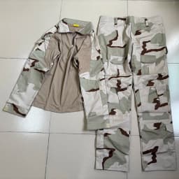 G2 tactical suit Three Sand Camouflage Frog Suit GEN2 Set Tactical Pants Top Wear Resistant and Scratch Resistant Training Suit