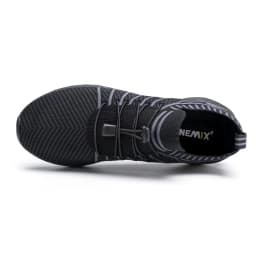 ONEMIX Waterproof Black Running Shoes for Men Breathable Training Sneakers Male Outdoor Anti-Slip Summer Trekking Sports Shoes