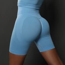 Women Shorts Yoga Fitness Shorts Running Cycling Shorts Breathable Sports Leggings Seamless High Waist Summer Workout Gym Shorts