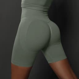 Women Shorts Yoga Fitness Shorts Running Cycling Shorts Breathable Sports Leggings Seamless High Waist Summer Workout Gym Shorts