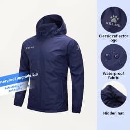 KELME Sports Windbreaker Men's Summer Windproof Football Waterproof Running Outdoor Training Jacket Punch