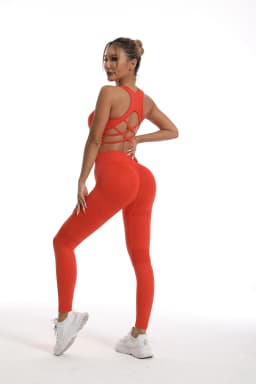 Women's Tracksuit Fitness Yoga Sets Sportswear Workout Sports Bra+High Waist Leggings Gym Clothing Seamless Sports Suits