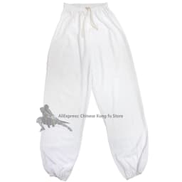 Summer Cotton Kung Fu Tai Chi Wing Chun Pants Wushu Martial Arts Yoga Meditation Trousers