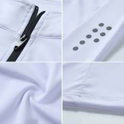 Men Slim Fit Track Top Men's Half Zipper Stand Collar Sports T-shirt with Long Sleeves for Running Fitness Training Breathable