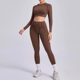 Seamless Yoga Sets Sports Fitness High Waist Hip-lifting Skinny Breathable Outdoors Running Workout Clothing Gym Suits for Women