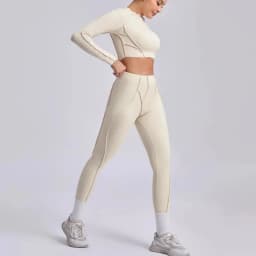 Seamless Yoga Sets Sports Fitness High Waist Hip-lifting Skinny Breathable Outdoors Running Workout Clothing Gym Suits for Women