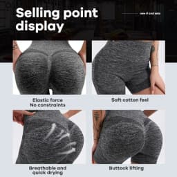 CZGUKE Women High Waist Workout Shorts Butt Lifting Tummy Control Ruched Booty Smile Yoga Short Pant