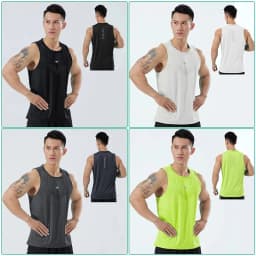 Man Runner Vest Training Bodybuilding Men Sleeveless T-shirts Fitness Clothes Male Sportswear Gym Running Top Outdoor Clothing