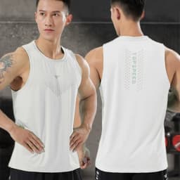 Man Runner Vest Training Bodybuilding Men Sleeveless T-shirts Fitness Clothes Male Sportswear Gym Running Top Outdoor Clothing