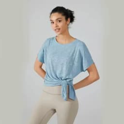 Short Sleeve Fitness Sport T-shirt for Female Yoga Shirts Running Workout Sporty Blouses, Lightweight Athletic Tops Women's Yoga