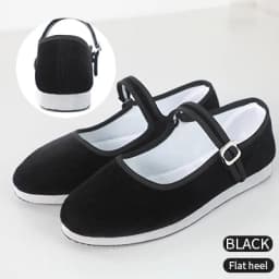Teen Girls Dance Grading Exams Specialized Dance Shoes Women Ethnic Dance Black Cloth Shoes