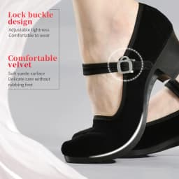 Teen Girls Dance Grading Exams Specialized Dance Shoes Women Ethnic Dance Black Cloth Shoes