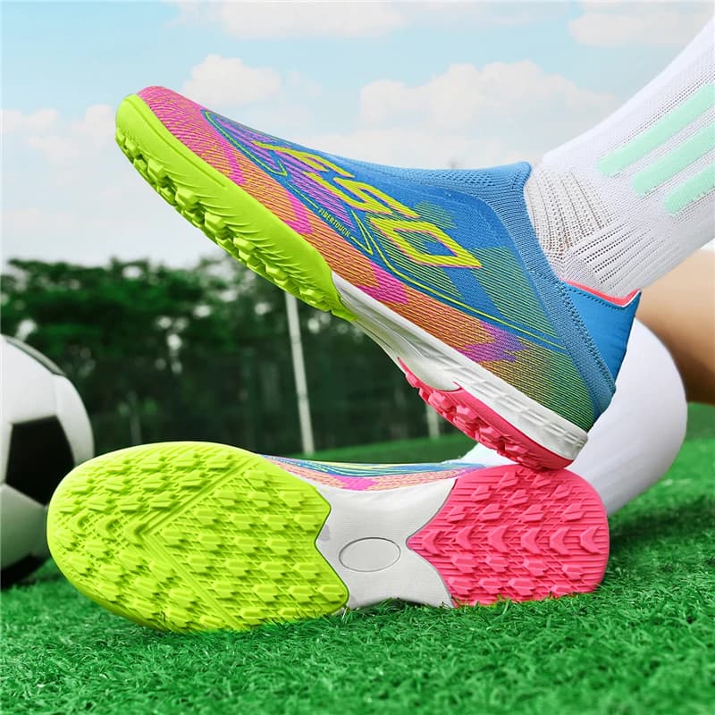 New Men's Soccer Shoes Grass Adult Fg Turf Futsal Comfortable Football Boots Ultralight Sport Indoor Non-Slip Training Cleats