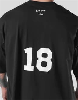 LYFT Loose Men Gym Running T-Shirts Breathable Short Sleeve Summer Cotton Fitness T Shirt Sports Bodybuilding Training TEE Tops