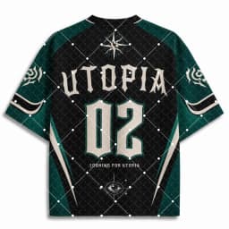 Utopia All‑Seeing Eye Mystic Print V‑Neck T‑Shirt Dark Occult Psychedelic Short Sleeve Loose Streetwear Sport Tee