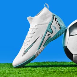 New Men Football Boots Outdoor High-quality Soccer Shoes Ultralight Indoor High Ankle Non-Slip Sports Shoes Futsal Non-Slip