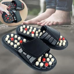 Rotating Acupressure Massage Slippers Unisex Acupoint Therapy Foot Massager Sandals Relief Fatigue Household Shoes for Men Women