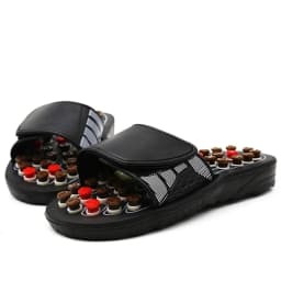 Rotating Acupressure Massage Slippers Unisex Acupoint Therapy Foot Massager Sandals Relief Fatigue Household Shoes for Men Women