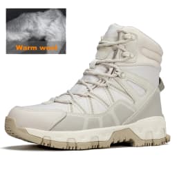HUMTTO Women's Hiking Boots Winter Leather Snow Trainers Luxury Designer Trekking Boots Outdoor Casual Shoes 2024 Woman Sneakers