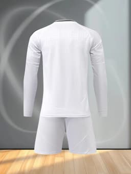 Long - sleeve breathable football kit with top and pants for warm seasons