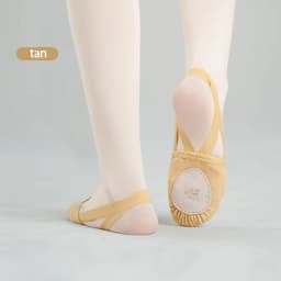 Women Rhythmic Gymnastic Shoes Ballet Shoes Half Palm Dance Shoes Half Foot Shoes Elastic Fabric Dance Shoes Non-Slip Dance Flat