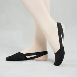 Women Rhythmic Gymnastic Shoes Ballet Shoes Half Palm Dance Shoes Half Foot Shoes Elastic Fabric Dance Shoes Non-Slip Dance Flat