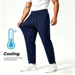 Pants Sport Men New Ice Silk Men's Summer Sports Casual Football Gym Man Fishing Sportswear Mens Joggers Training Jogger Pants