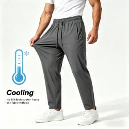 Pants Sport Men New Ice Silk Men's Summer Sports Casual Football Gym Man Fishing Sportswear Mens Joggers Training Jogger Pants