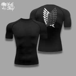 Levi Ackerman, Attack on Titan, Anime, Gym, Compressor, Muscleshirt, Merch, Fitnessclothing, Animeshirt, Sport