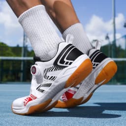 Men's Table Tennis Shoes, Badminton Shoes, Breathable Mesh Sports Shoes, Shock-Absorbing Carbon Plate, Lightweight and Wear-Resistant, Knob Buckle Design, Comprehensive Training Shoes for Teenagers and Students, Fashionable Non-Slip Running Shoes for Women, Sizes 36-45