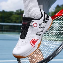 Men's Table Tennis Shoes, Badminton Shoes, Breathable Mesh Sports Shoes, Shock-Absorbing Carbon Plate, Lightweight and Wear-Resistant, Knob Buckle Design, Comprehensive Training Shoes for Teenagers and Students, Fashionable Non-Slip Running Shoes for Women, Sizes 36-45
