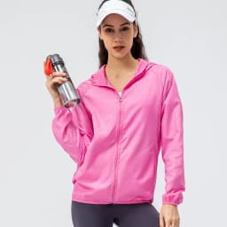 New Women outdoor sports skin windbreaker waterproof windproof lightweight breathable quick dry clothes cycling long sleeve coat