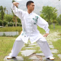 USHINE Chinese Traditional Tai Chi Kung Fu Uniforms Kids Adult Satin Dance Costumes Morning Gymnastics Wushu Suit