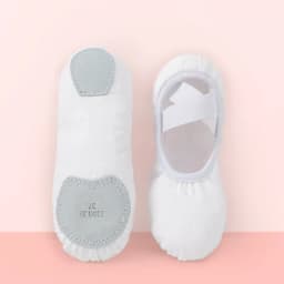 Girls Canvas Ballet Shoes Women Professional Dance Flat Soft Soled Ballerina Shoes Non-slip Dance Shoe for Practice Performance