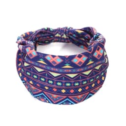 African Pattern Print Twist Elastic Hair Band Wide Hairbands Bandana Turban Knot Headwrap Fashion Cotton Stretch Headband