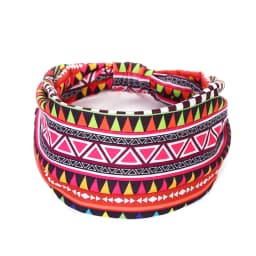 African Pattern Print Twist Elastic Hair Band Wide Hairbands Bandana Turban Knot Headwrap Fashion Cotton Stretch Headband