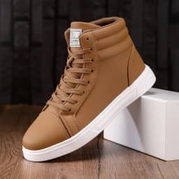 2026 Spring Fashion Red Men's Sneakers High Top Skateboarding Shoes for Men Women Comfortable Unisex Leather Sneakers Size 35-46