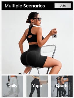 Womens Biker Shorts 6 Inches High Waisted Workout Running Volleyball Yoga Shorts