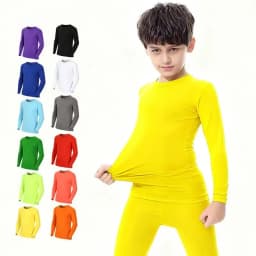 Kids Children Boy Girl Running Long T Shirt Fitness Sport Basketball Football Outdoor Hiking Jogging Riding Soccer Clothes J26