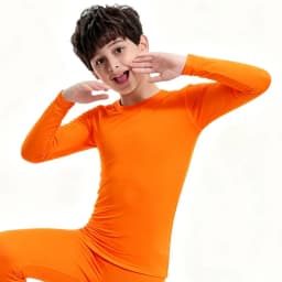 Kids Children Boy Girl Running Long T Shirt Fitness Sport Basketball Football Outdoor Hiking Jogging Riding Soccer Clothes J26